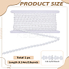 10 Yards Milk Fiber Embroidery Lace Trim Ribbon OCOR-LP0002-98-2