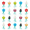 20 Pcs Random Color Glass Pendants
 PALLOY-TA00219-1
