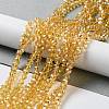 Electroplate Glass Bead Strands LS-EGLA-R015-4mm-30-1
