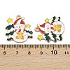 Christmas Theme Alloy Enamel Pendants FIND-I065-02C-KCG-3