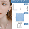 10 Pairs 925 Sterling Silver Flat Pad Stud Earring Settings STER-BBC0006-58B-S-2