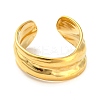 Real 18K Gold Plated Stainless Steel Cuff Earrings LS-EJEW-D072-01E-G-1