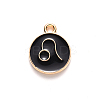 Alloy Enamel Pendants ENAM-S124-01A-08G-2