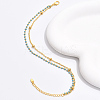 Fashionable Brass Double Layered Anklets with High-end Chain Design AF5904-3