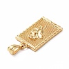 Rack Plating Brass Pendants KK-E281-14G-4