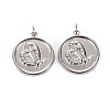 Non-Tarnish 304 Stainless Steel Pendants STAS-S116-125P-1