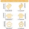 24Pcs 6 Style Stainless Steel Links Connectors STAS-UN0027-65-4