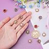 12Pcs 6 Color Rack Plating Brass Micro Pave Clear Cubic Zirconia Pendants KK-GA0001-08-RS-3