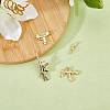 8Pcs 4 Style Brass Pendants KK-SZ0006-23-3