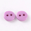 2-Hole Flat Round Resin Sewing Buttons for Costume Design BUTT-E119-24L-03-2