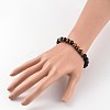 Natural Lava Rock Beaded Stretch Bracelets BJEW-JB02184-03-3