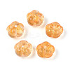 Transparent Glass Flower Beads GLAA-T030-04D-1