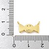Rack Plating Brass Micro Pave Clear Cubic Zirconia Pendants KK-Z048-01G-3