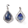 Natural Lapis Lazuli Dyed Pendants G-H283-04P-19-2