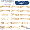 14pcs 7 style Constellations Theme 201 Stainless Steel Shoe Lace Decorations AJEW-PH0011-22-2