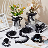 4Pcs 4 Styles Double & Single Layer Chinlon Lace Trim Fabric DIY-WR0003-87B-4