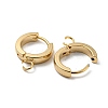 201 Stainless Steel Huggie Hoop Earrings Findings STAS-A167-01M-G-2