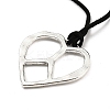 Alloy Pendant Necklaces NJEW-K261-09E-AS-2