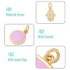 21Pcs 7 Styles Brass Enamel Charms KK-TA0003-19B-5