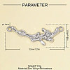 Zinc Alloy with Crystal Rhinestone Connector Charms RB-OY001-95P-2