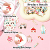 42Pcs 21 Styles Alloy Enamel Charms ENAM-CJ0006-95-3