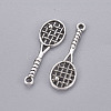 Tibetan Style Alloy Tennis Racket Pendants TIBEP-1020-AS-LF-2