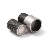 Tibetan Style PVD Vacuum Plating 304 Stainless Steel Magnetic Clasps with Glue-in Ends STAS-G276-30AS-3