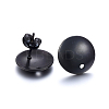 304 Stainless Steel Stud Earring Findings Ion Plating(IP) STAS-K184-03-01B-2