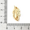 Brass Micro Pave Clear Cubic Zirconia Fold Over Clasps KK-G505-18G-3