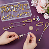 15Pcs Alloy with Rock Climbing Carabiners AJEW-UN0002-10-2