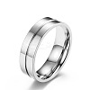304 Stainless Steel Micro Pave Cubic Zirconia Finger Rings FS-WGAD461-01-1