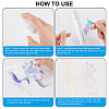 8 Sheets 4 Style Waterproof Heart & Bear Paw Pattern PET Car Decals Stickers STIC-GF0001-03A-3