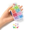 260~300pcs 10 Colors Eco-Friendly Transparent Acrylic Beads TACR-YW0001-66-5
