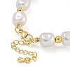 Rack Plating Brass and ABS Imitation Pearl Bracelets BJEW-B106-16G-3