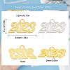 SUNNYCLUE 20Pcs 2 Colors Alloy Pendants FIND-SC0004-10-2