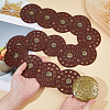 Vintage Imitation Leather Disc Chain Belts AJEW-WH0696-051A-3