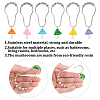 12Pcs 6 Colors Iron Shower Curtain Rings for Bathroom HJEW-OC0001-26-3