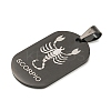 316 Surgical Stainless Steel Pendants STAS-E212-123EB-01-2