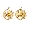 304 Stainless Steel Rhinestone Pendants STAS-Z166-24G-11-1