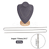  10Pcs 304 Stainless Steel Box Chain Necklaces Set for Men Women NJEW-NB0001-14-2