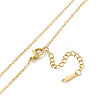 316 Stainless Steel Cable Chain Pendants Necklace with Chain Extender & Lobster Claw Clasp LS-NJEW-I120-01B-4