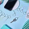 96Pcs 8 Colors Alloy & Nylon Mobile Phone Finger Rings AJEW-GL0002-81-5