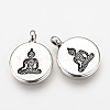 Tibetan Style Alloy Pendants TIBEP-Q078-28AS-NR-2