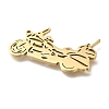 304 Stainless Steel Pendants STAS-R131-03G-2