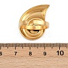 Adjustable 304 Stainless Steel Cuff Rings for Women RJEW-B135-03G-3