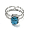 304 Stainless Steel Open Cuff Rings RJEW-C079-03P-3
