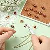 16Pcs 2 Colors Apple Alloy Enamel Charms ENAM-CJ0007-48-5