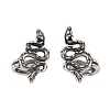 Snake 316 Stainless Steel Non- Piercing Cartilage Earrings AJEW-C044-08B-AS-4