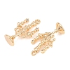 Brass Micro Pave Cubic Zirconia Pendants KK-L261-13G-2