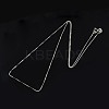 Anti-Tarnish Rhodium Plated 925 Sterling Silver Necklaces STER-M034-38A-1